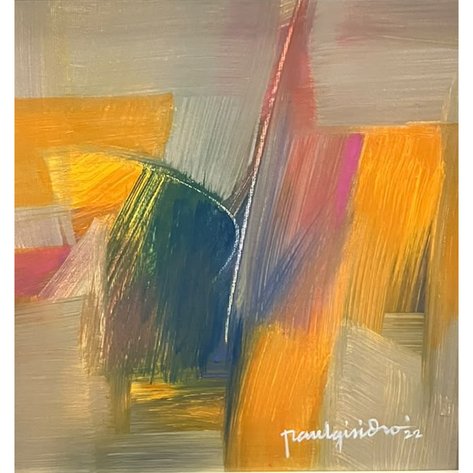 Raul Isidro (b. 1943) - Orange Mood