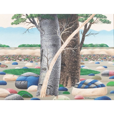 Prudencio Lamarroza (b. 1946) - Blue Sky