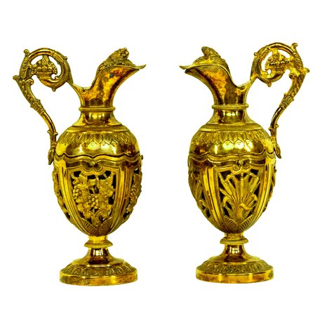 An important pair of altar cruets