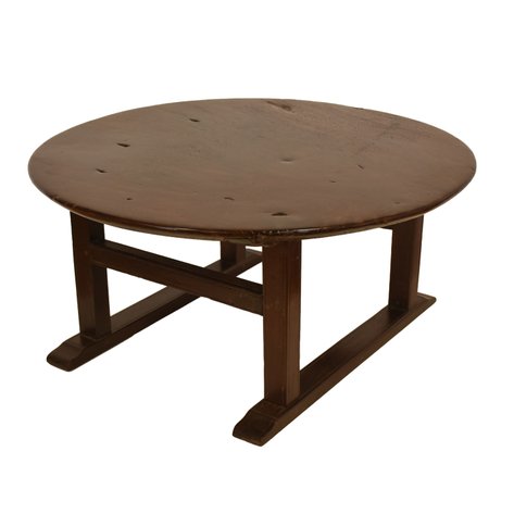 A very rare and important round dulang (low table)