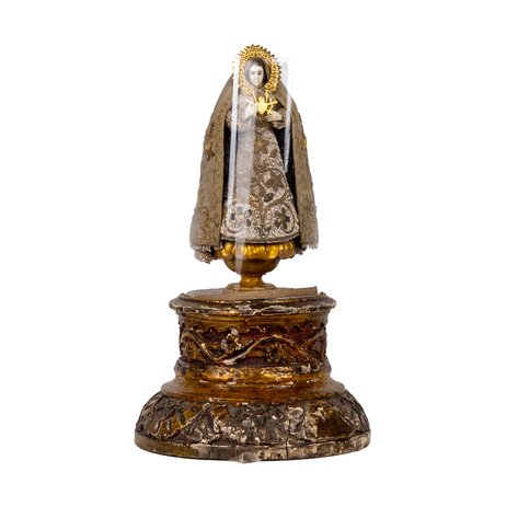 A Hispano-Philippine ivory de vestir image of the Mater Dolorosa / Nuestra Señora de los Dolores (Our Lady of Sorrows)