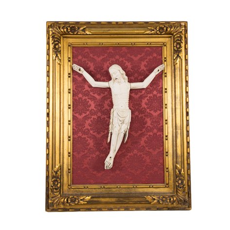 A highly important and rare Sino-Philippine ivory Corpus Christi