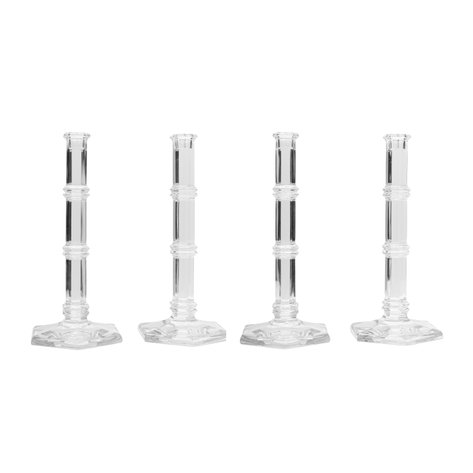 Tiffany & Co. - A lot of 4 tall Wyndham candleholders