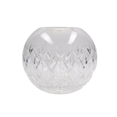 Tiffany & Co. - A Sybil clear-cut crystal round rose bowl