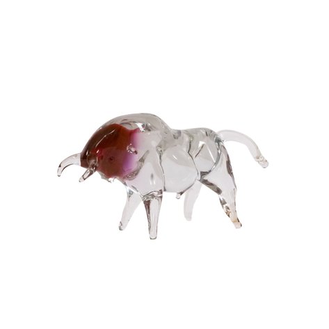 Murano - A glass bull sculpture
