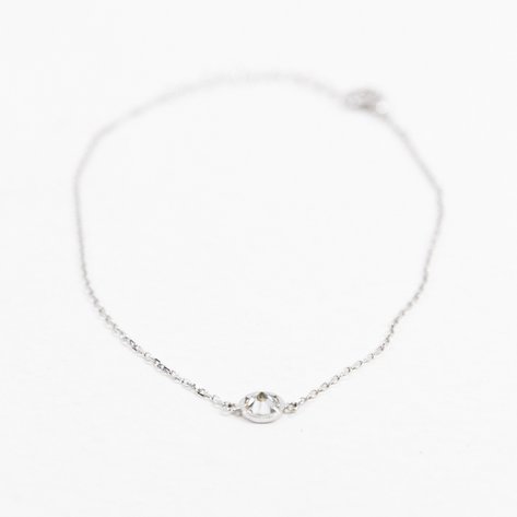 A bracelet with diamond in 18k white gold