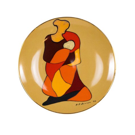 H.R. Ocampo (1911–1978) x Noritake - A limited-edition ceramic plate of 'Mother and Child'