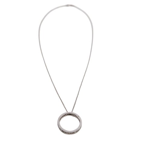 A circle of life necklace with diamonds