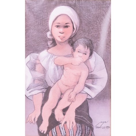 José Joya (1931–1995) - Mother and Child