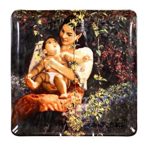 Romulo Galicano (b. 1945) - A limited-edition ceramic plate of 'Morning Sunlight'