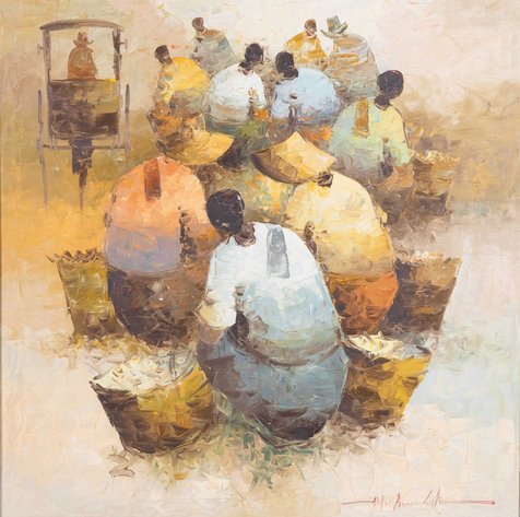 Alfredo Buenaventura (1942–1982) - Market Scene
