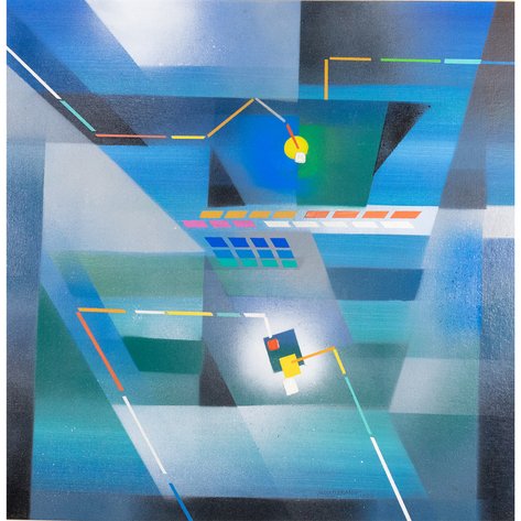 Mariano Madarang (1937–2008) - Night in the Life of a City