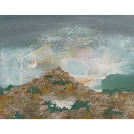 Manuel Baldemor (b. 1947) - Rain Clouds of Gordes