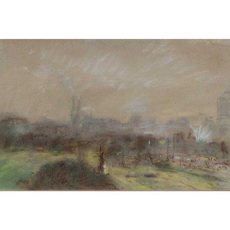 Emilio Aguilar Cruz (1951–1991) - Luneta at Night