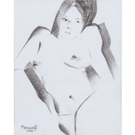 Fidel Sarmiento (b. 1959) - Untitled (Female Nude)
