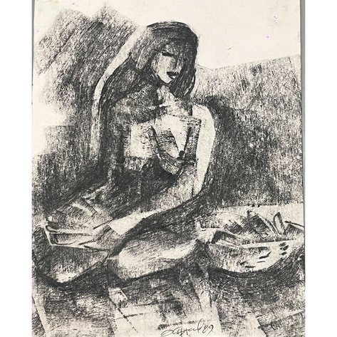 Solomon Saprid (1917–2003) - Untitled (Nude)