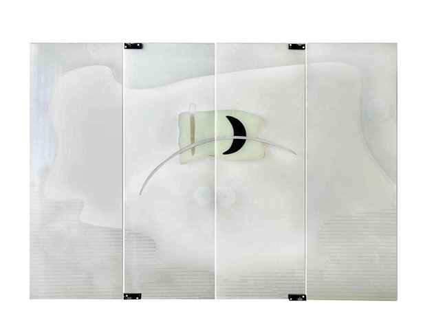 Impy Pilapil (b. 1949) - A four-panel glass door