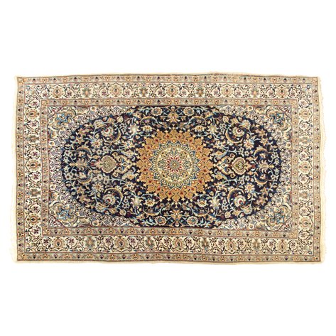 A Persian Nain carpet