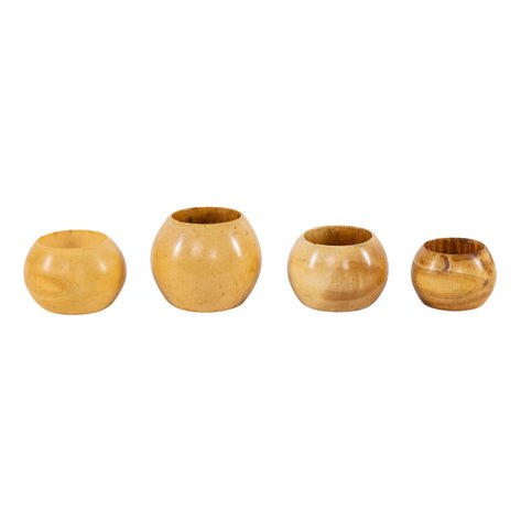 A set of 4 Maranao ivory burusu (bangles)