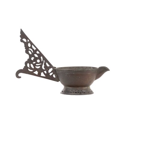A Maranao brass spice mortar