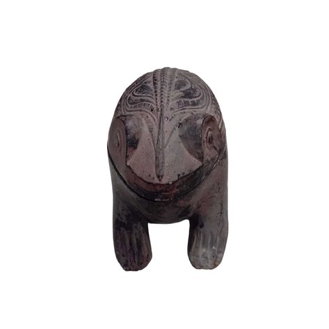 A folk Southeast Asian squat frog figure