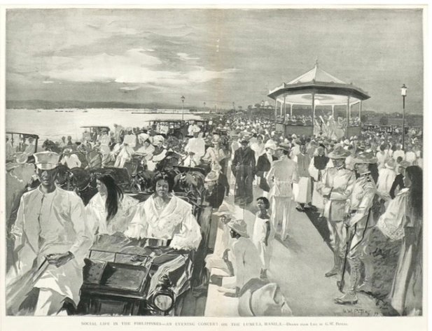 Harper's Weekly - Social Life in the Philippines - An Evening Concert on the Luneta, Manila