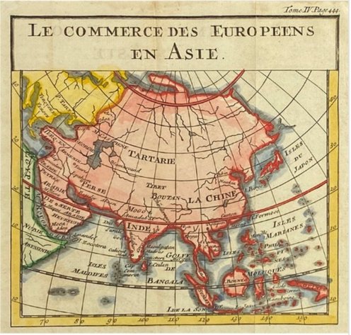 Le commerce des Europeens en Asie