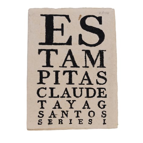 Claude Tayag (b. 1956) - Estampitas: Santos Series I