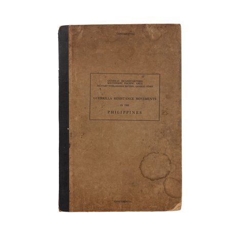 Charles Andrew Willoughby - An original 1945 copy of The Guerrilla Resistance Movements in the Philippines