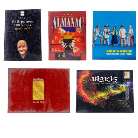 A lot of 5 books on Philippine history