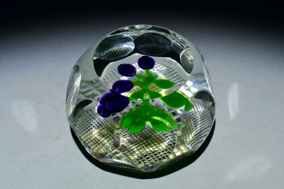Perthshire Damson Plums Lampwork 1977