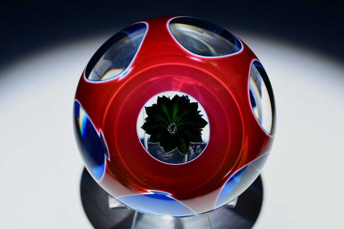St. Louis Faceted Triple Overlay Bouquet 1983
