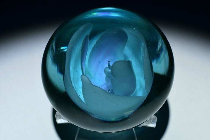 Dominick Labino Blue Rose 1970