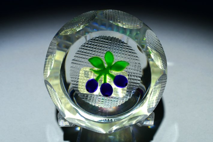 Perthshire Damson Plums Lampwork 1977