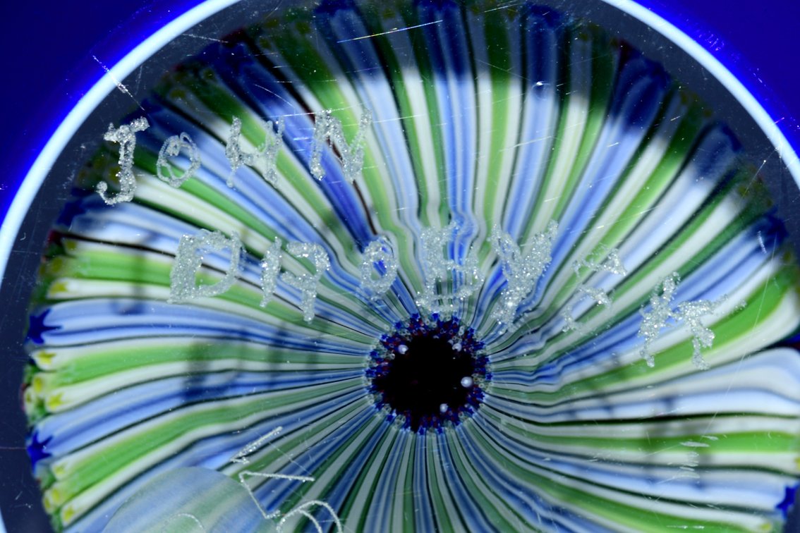 Baccarat Overlay Concentric Millefiori 1971