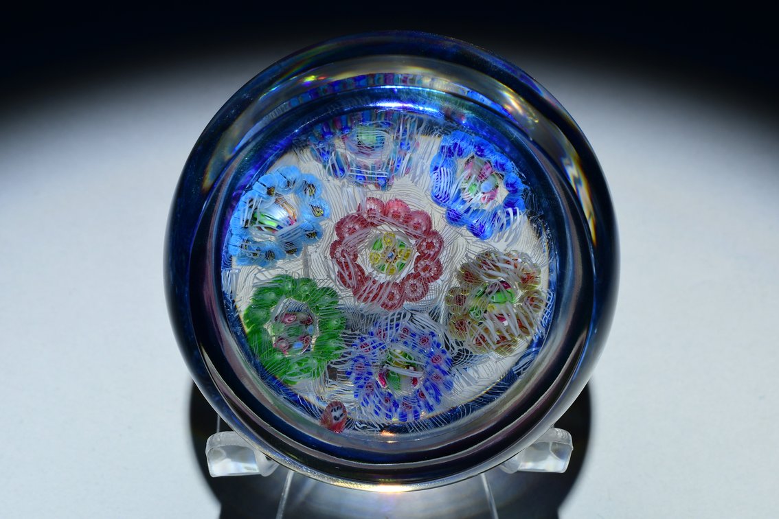 Baccarat Spaced Millefiori Clusters 1969