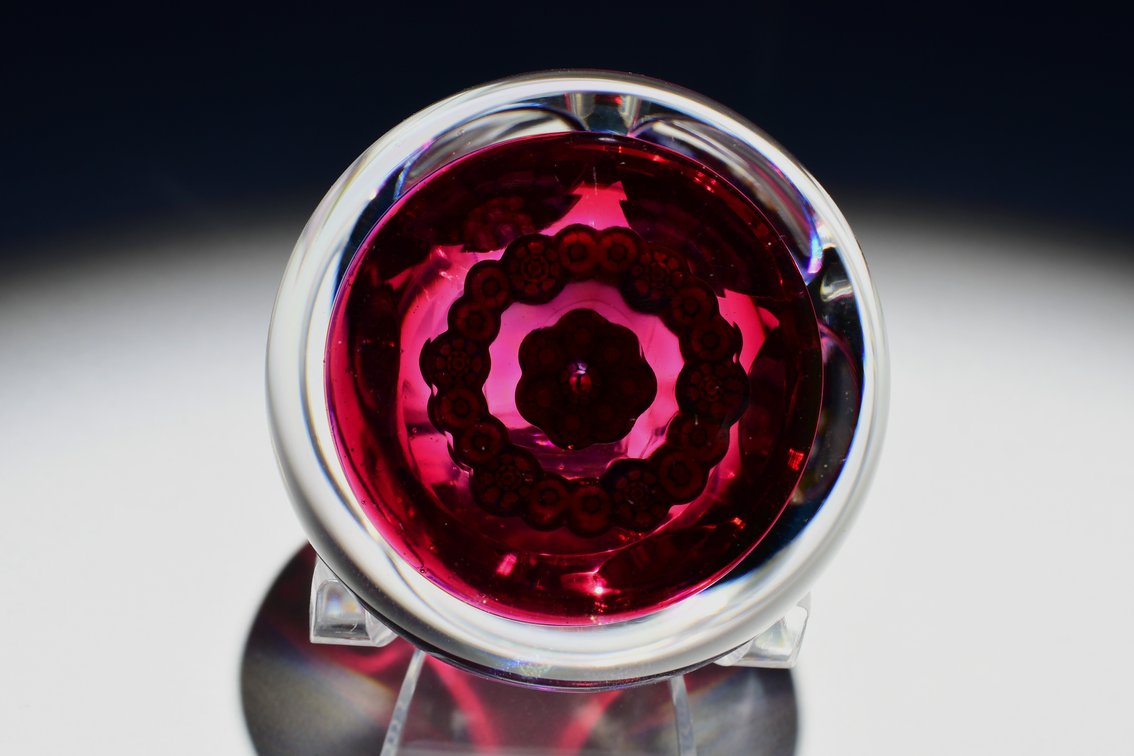 Perthshire Ruby Millefiori Garland 1978