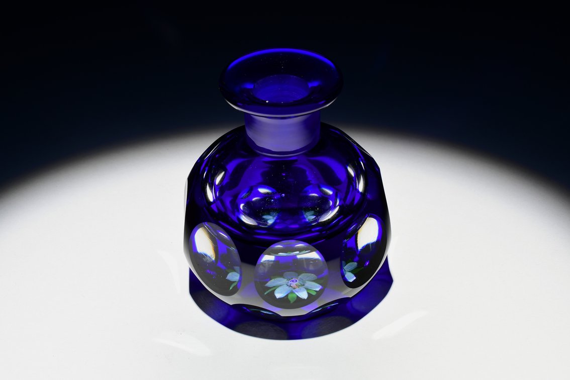 Perthshire Faceted Overlay Scent Bottle