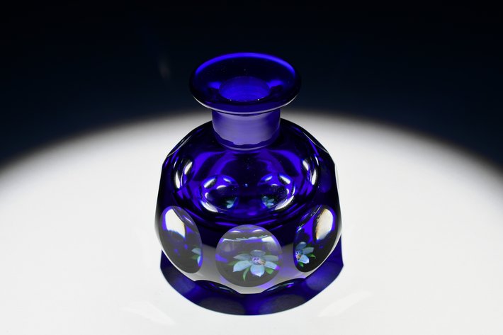 Perthshire Faceted Overlay Scent Bottle