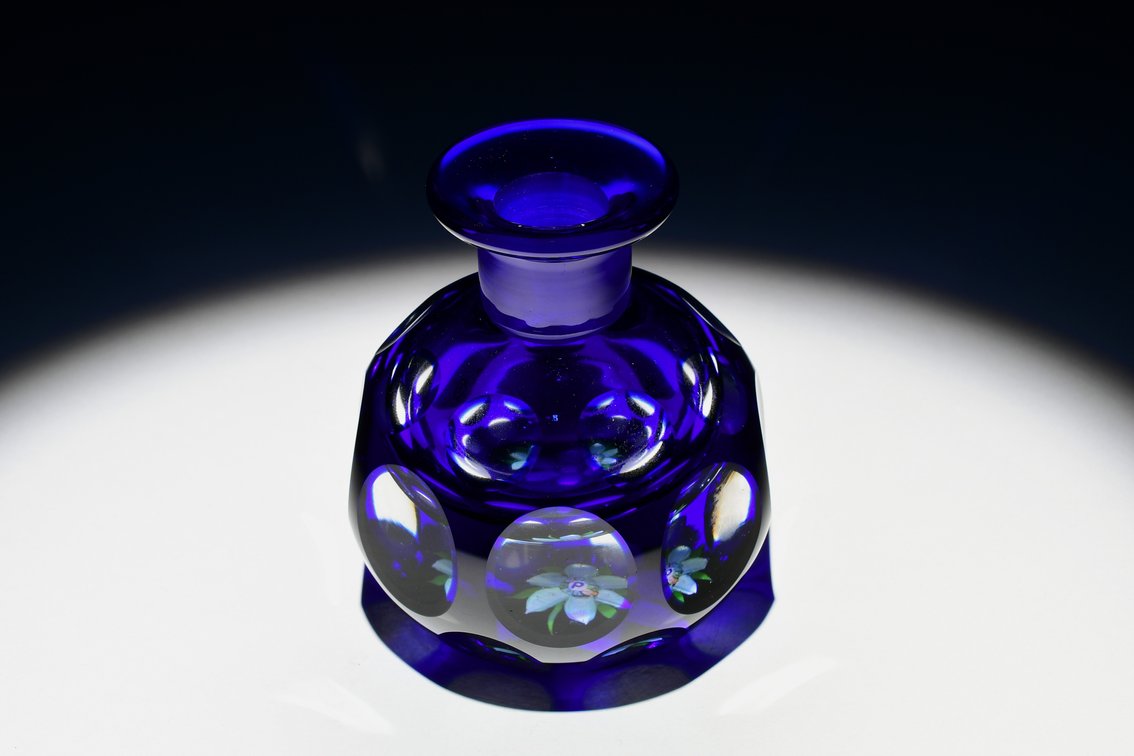 Perthshire Faceted Overlay Scent Bottle