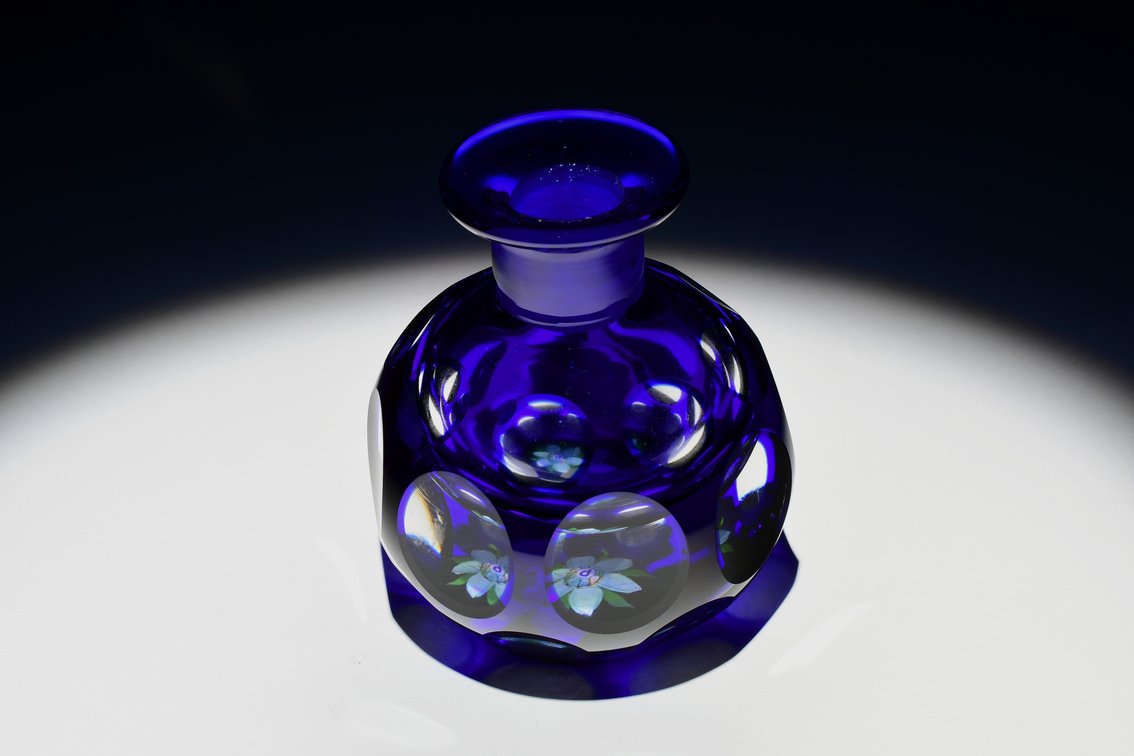 Perthshire Faceted Overlay Scent Bottle