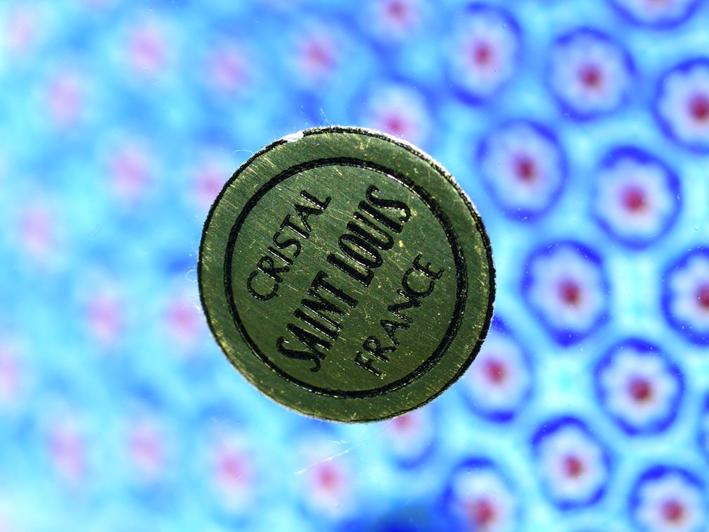St. Louis Blue Millefiori Carpet Ground 1981