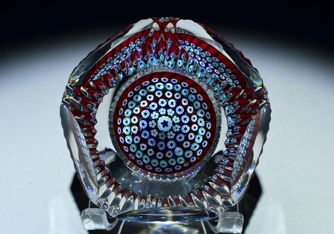 Whitefriars Faceted Concentric Millefiori 1972
