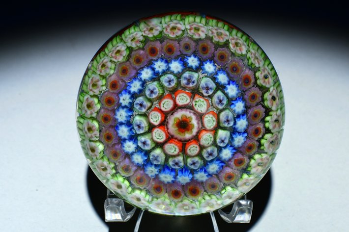 Concentric Millefiori in Stave Basket