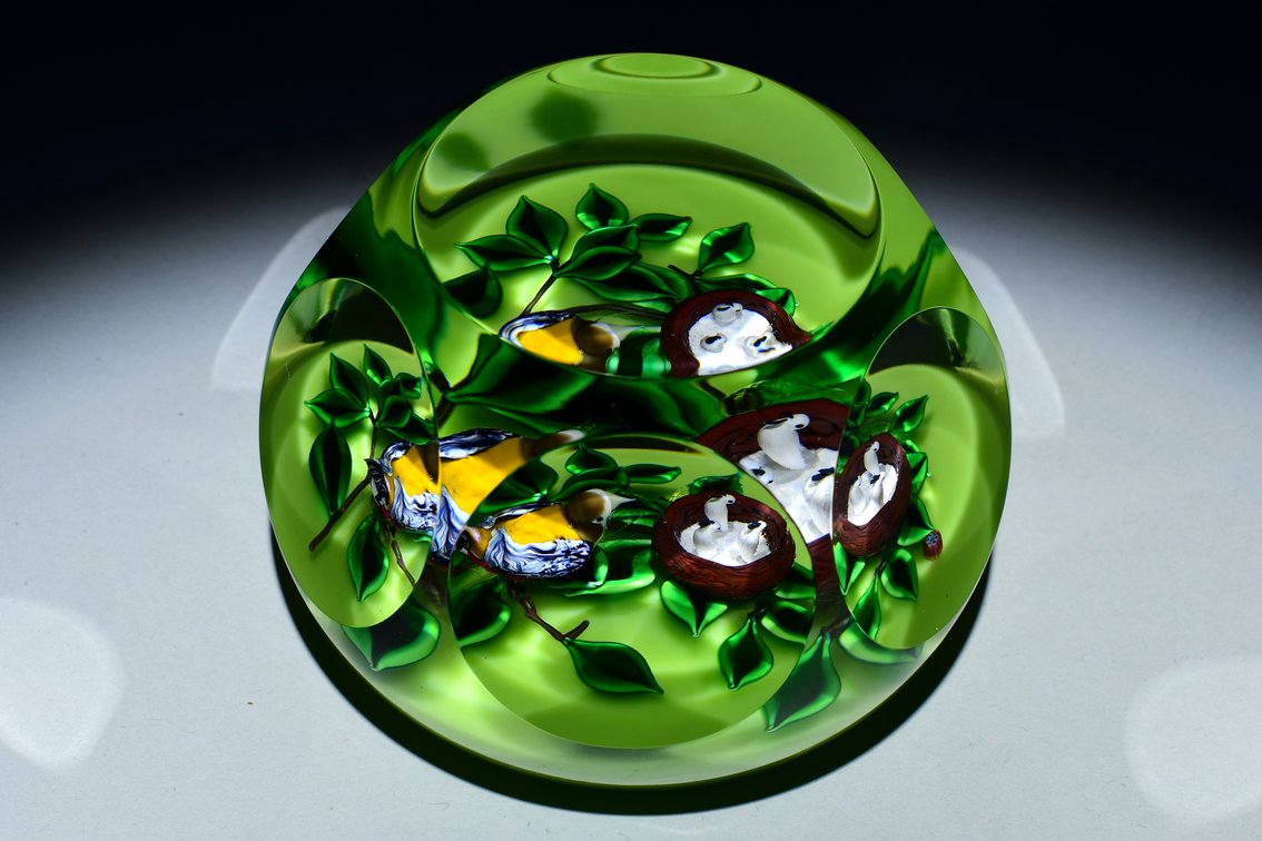 St. Louis Bird & Nest on Branch Motif 1995