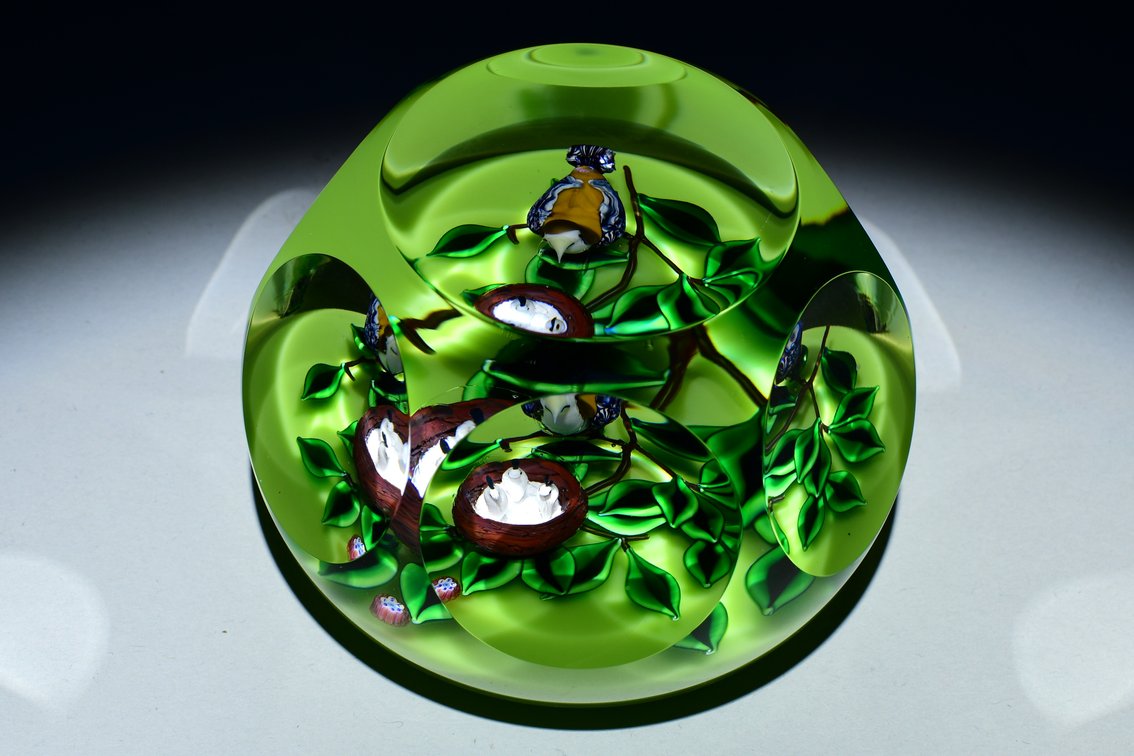 St. Louis Bird & Nest on Branch Motif 1995