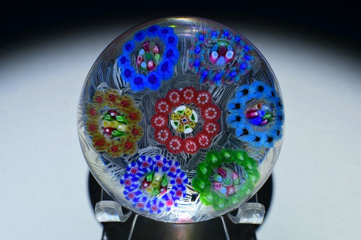 Baccarat Spaced Millefiori Clusters 1969
