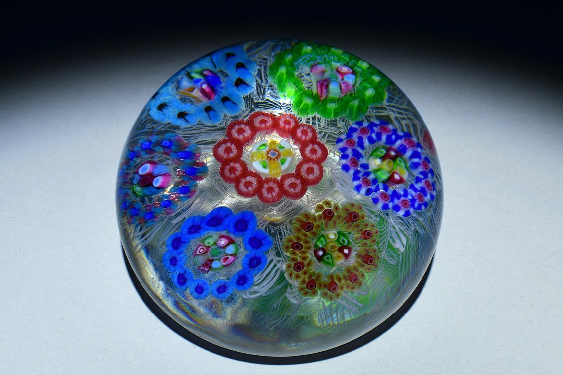 Baccarat Spaced Millefiori Clusters 1969