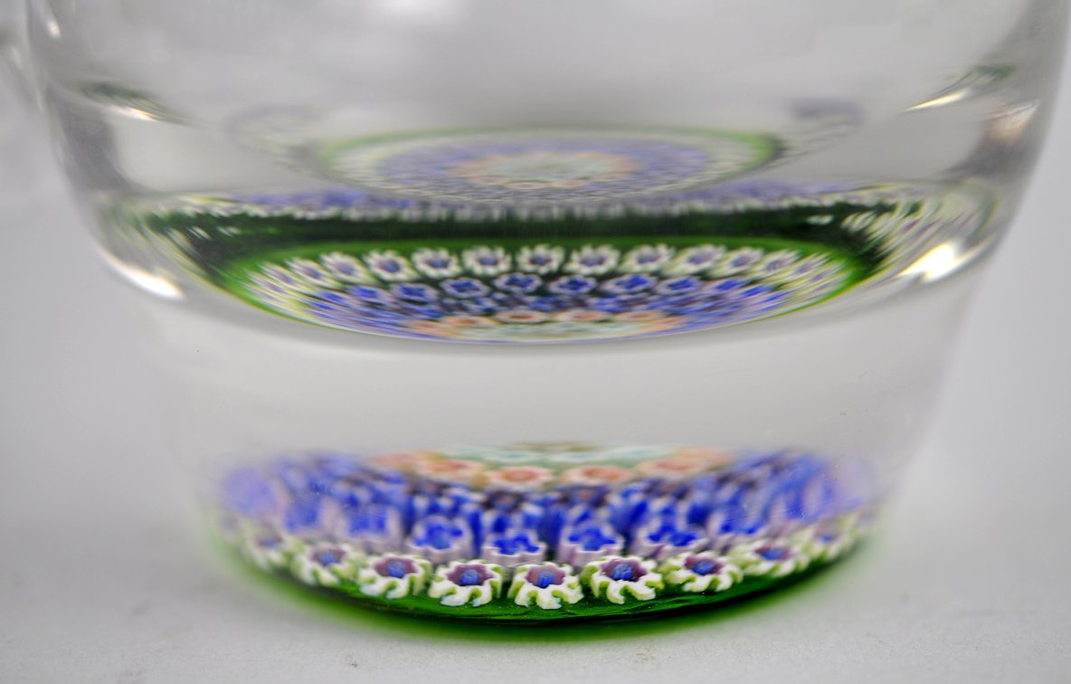 Perthshire Concentric Millefiori Cream & Sugar Set