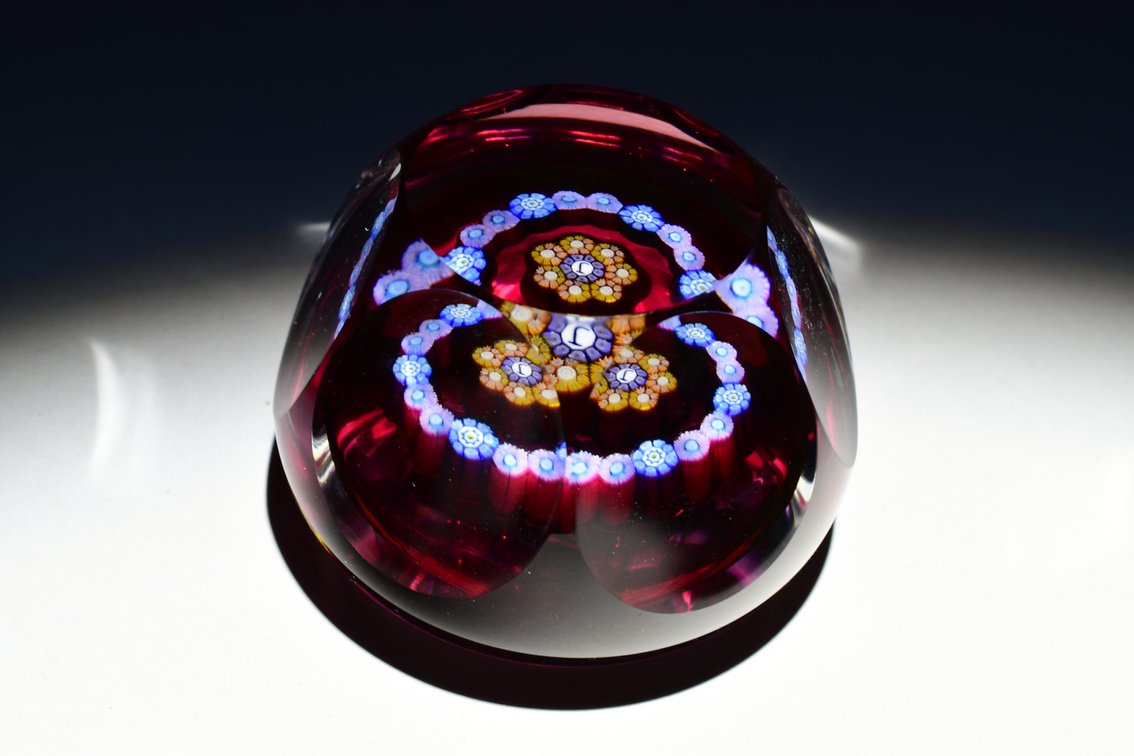 Perthshire Ruby Millefiori Garland 1978